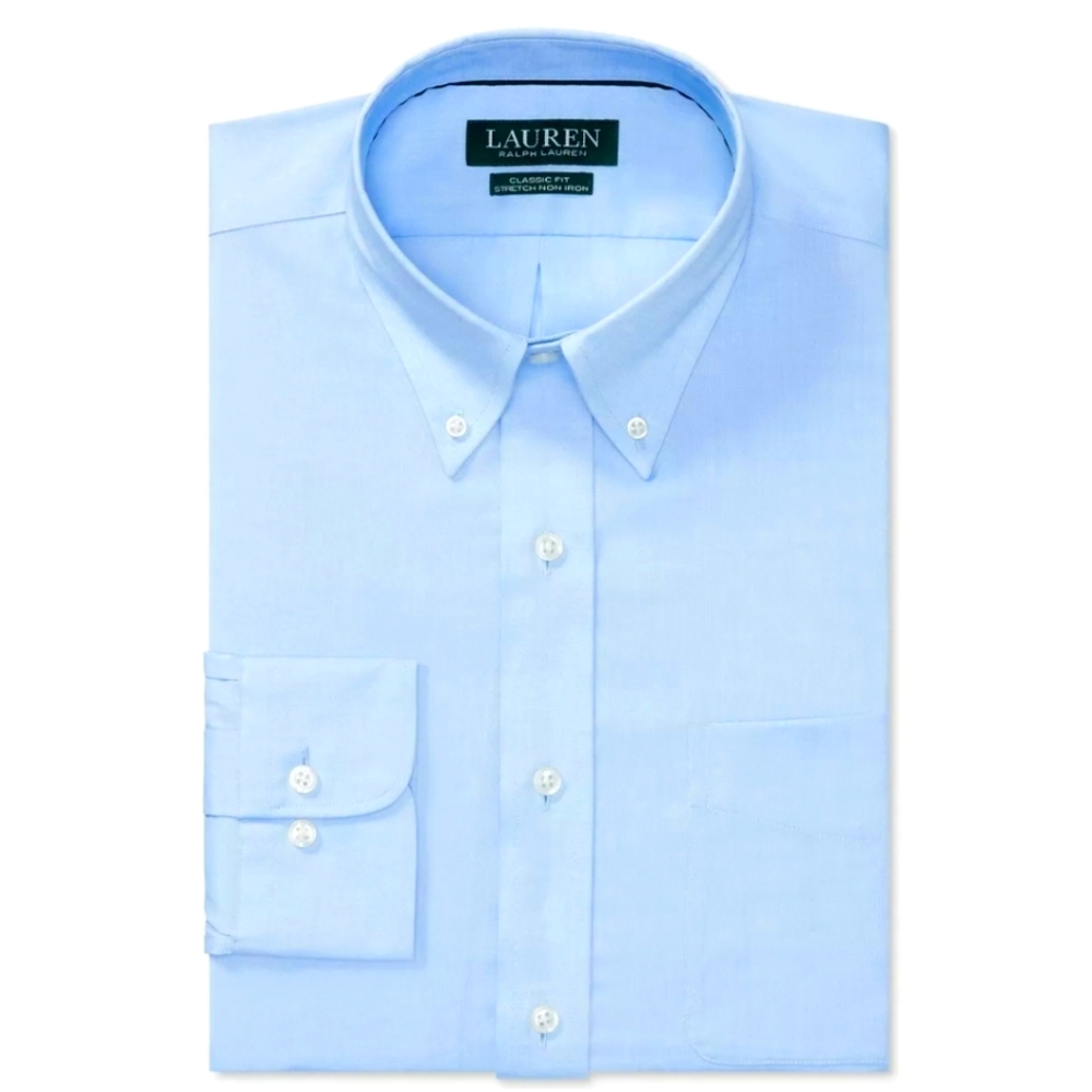 NWOT Men's Lauren Ralph Lauren Classic-fit Stretch Long Sleeve Shirt - Picture 1 of 3